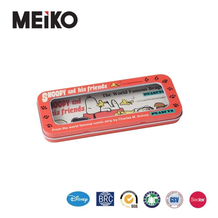 Rectangular Pencil Box nrog Qhov rai
