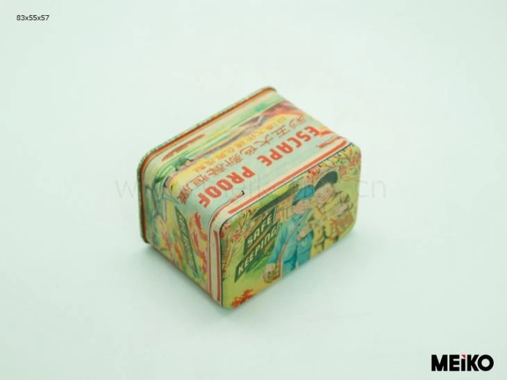 Rectangular Hinged Tin Box