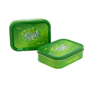 Mini Ntsuab Qab Zib Portable Hlau Mint Tin